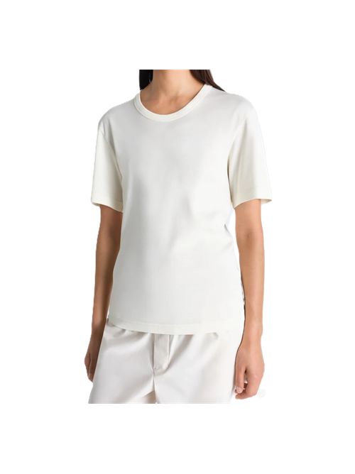 rib t-shirt a costine in jersey Lemaire Lemaire | TS0002 LJ1016WH048 LIGHT CREAM